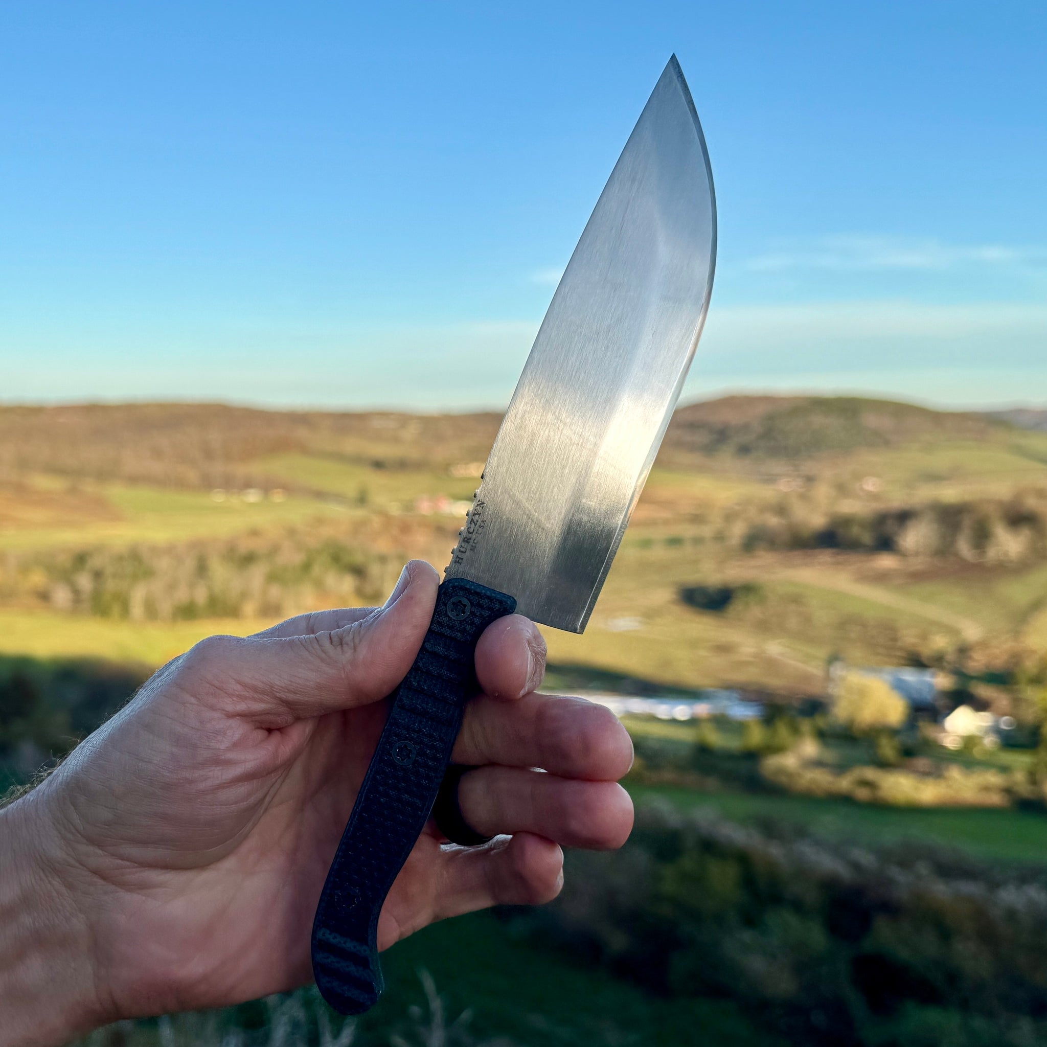 The Ox V1.0: USA-Made Heavy-Duty Outdoor Knife (5.6" Blade) with Inzynix™ (Patent Pending) Sheath