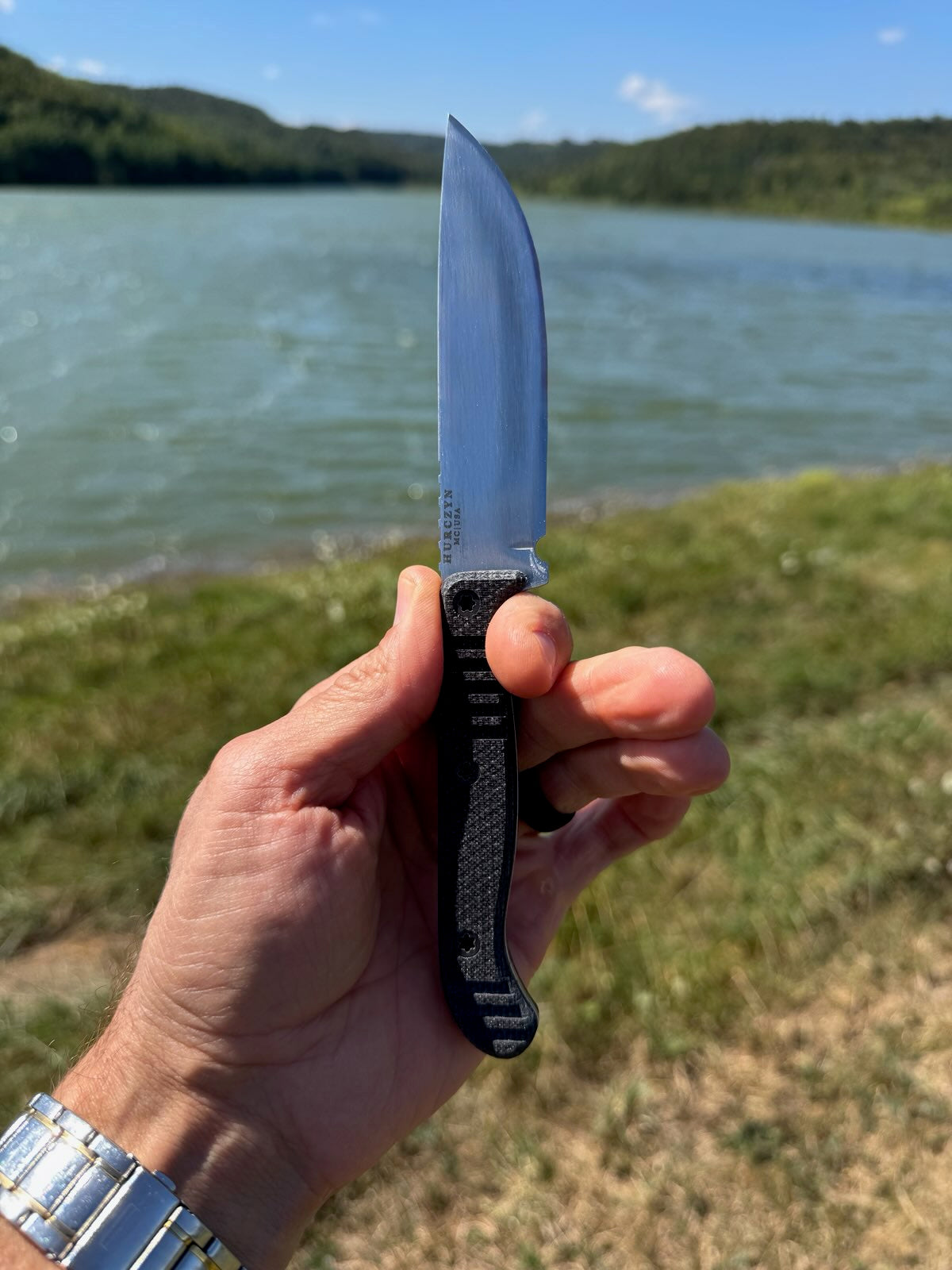 The Brick V1.0: USA-Made EDC & Outdoor Knife (3.9" Blade) with Inzynix™ (Patent Pending) Sheath